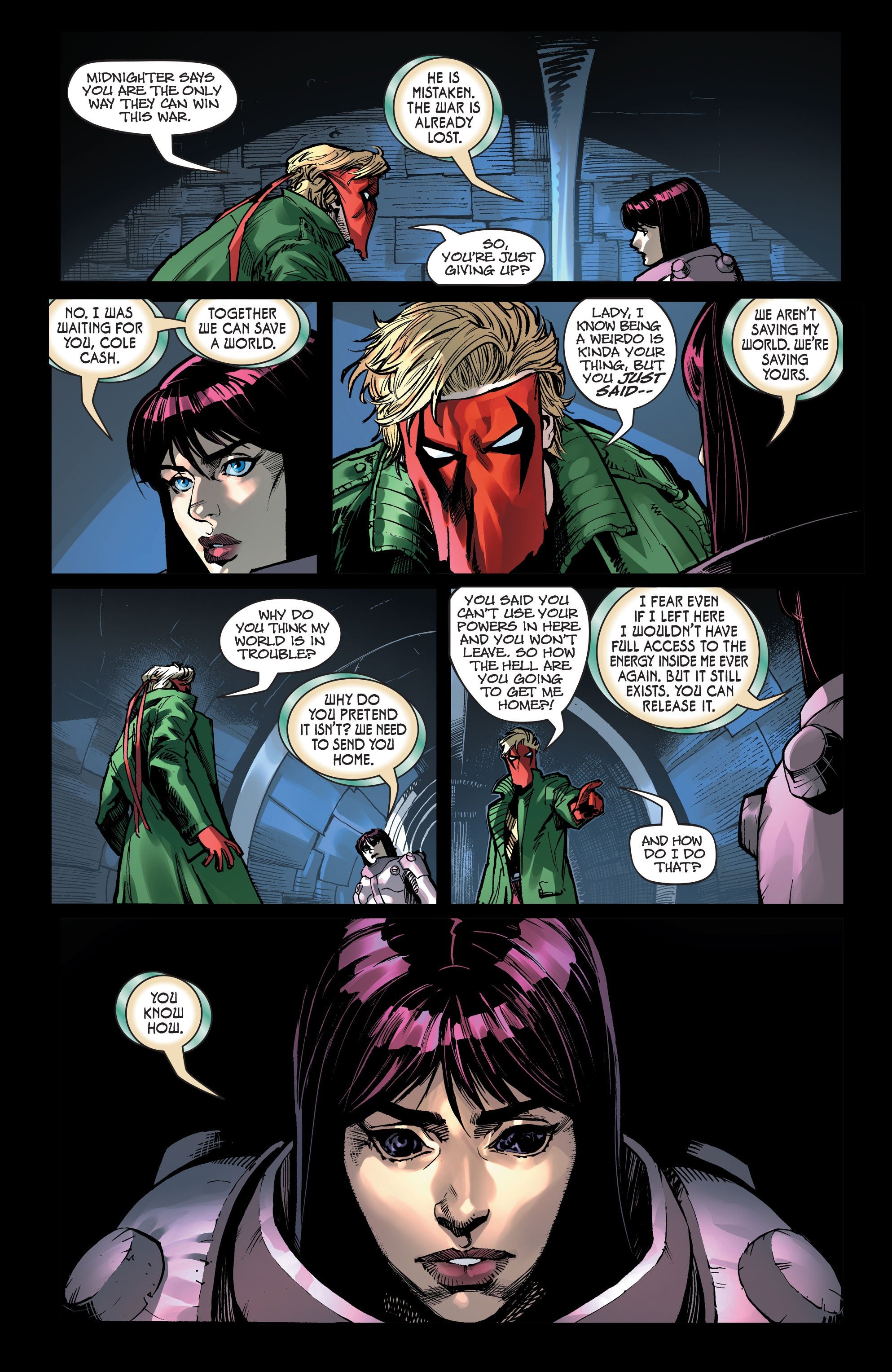 Void tells Grifter to kill her
