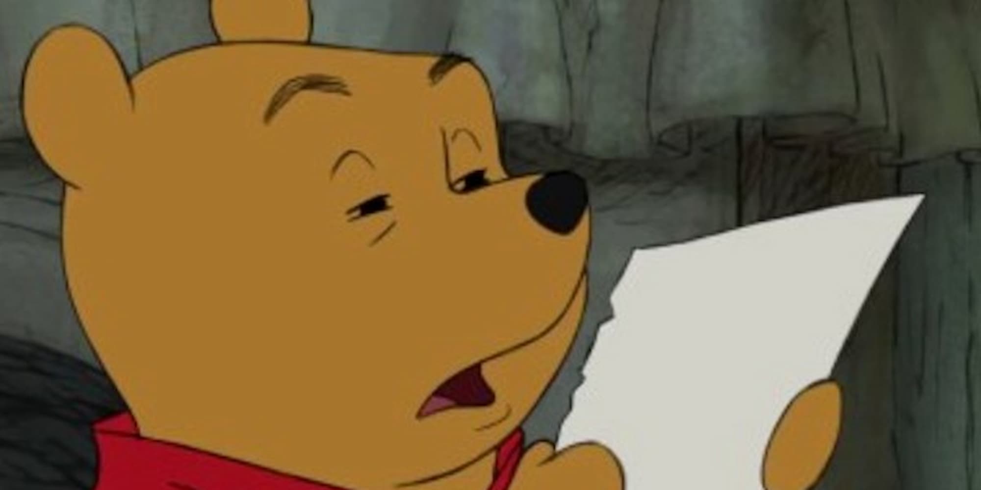 Winnie the Pooh reading