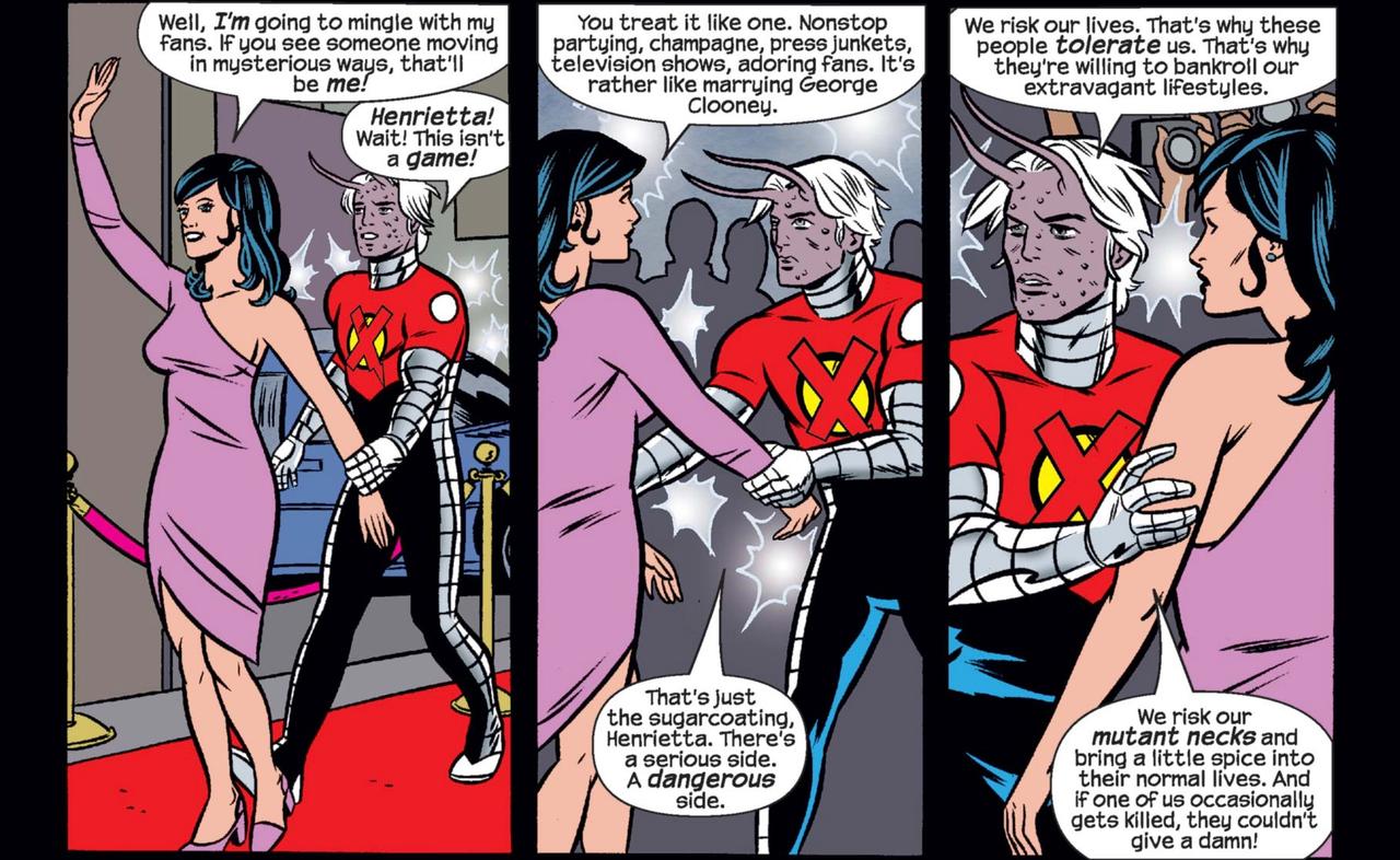 Henrietta and Mister Sensitive in X-Statix #13