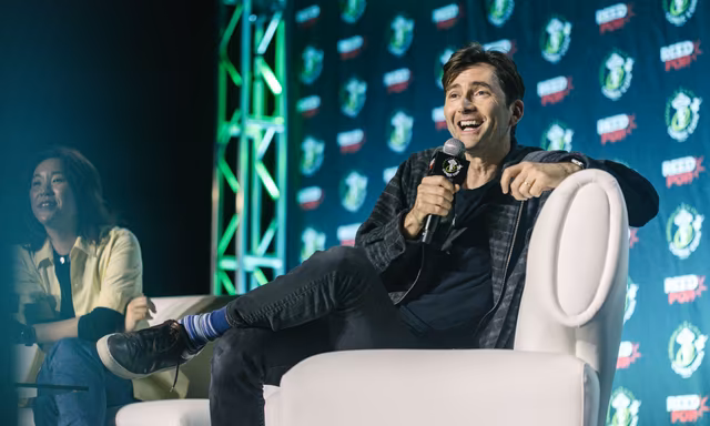 David Tennant and Tiffany Babb at Emerald City Comic Con 2023