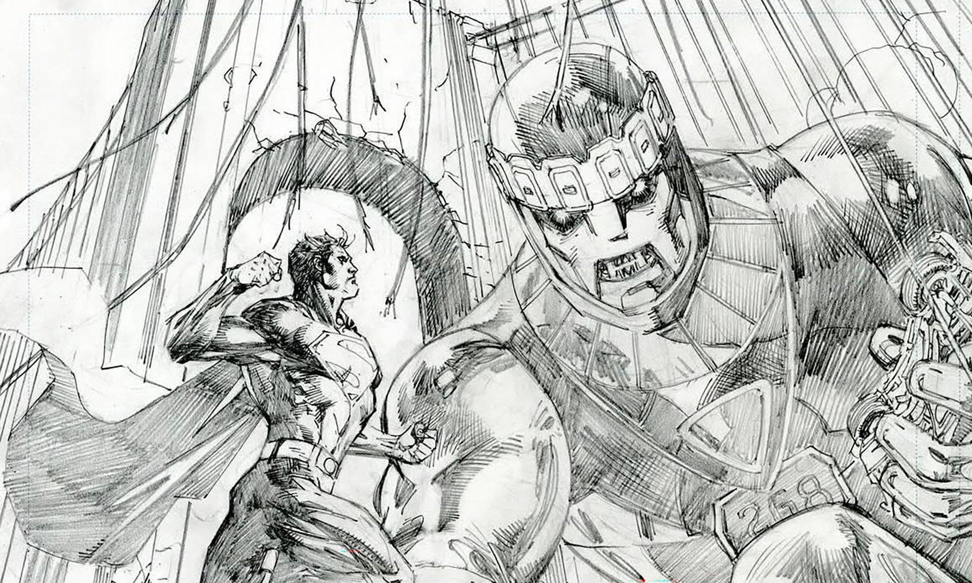 Superman and a Sentinel