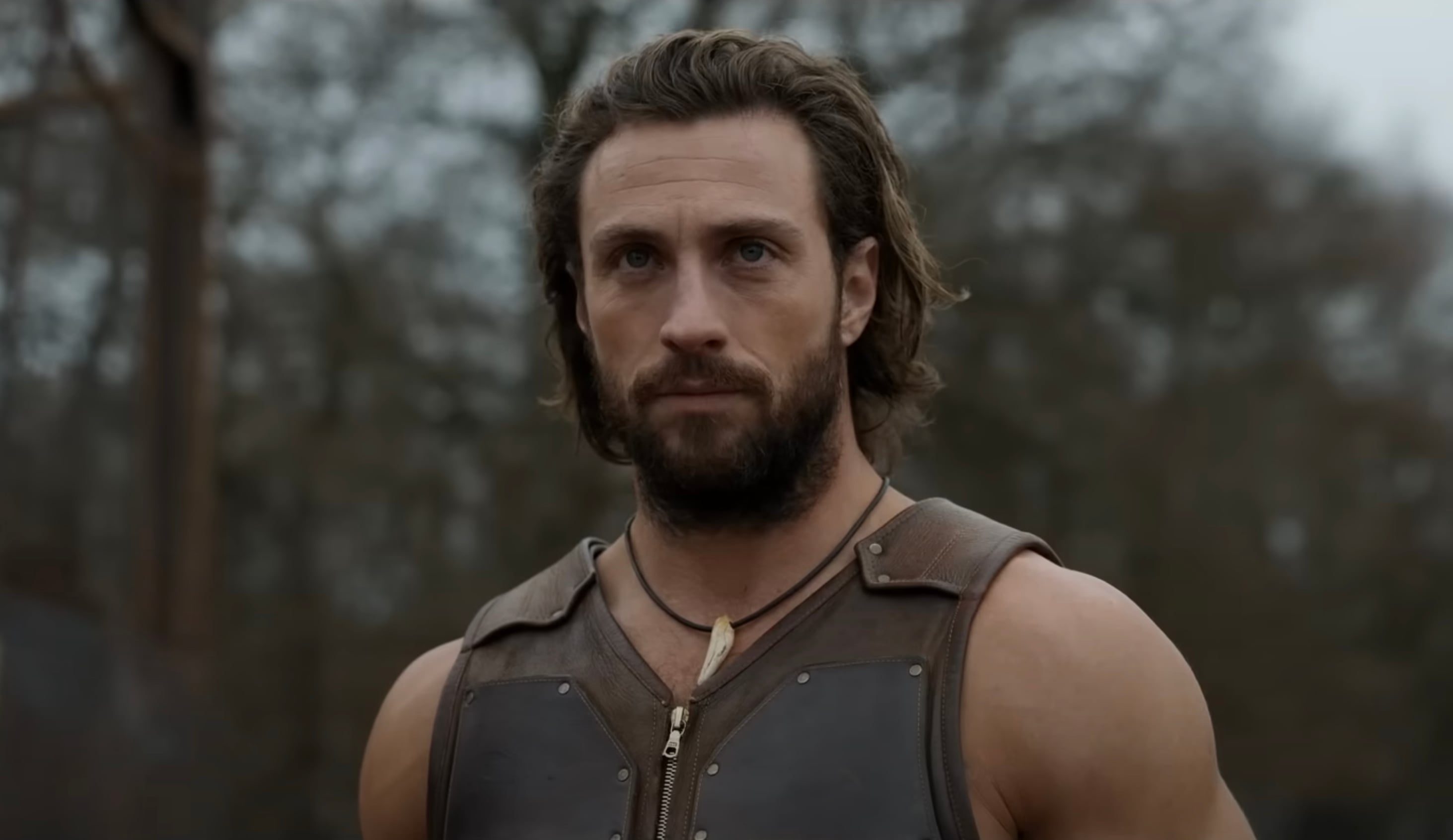 A still of Aaron Taylor-Johnson in Kraven the Hunter.