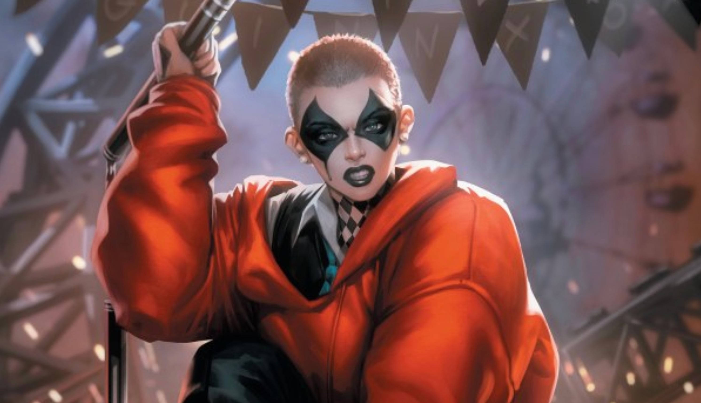 The variant cover of Absolute Batman #14 by Derrick Chew