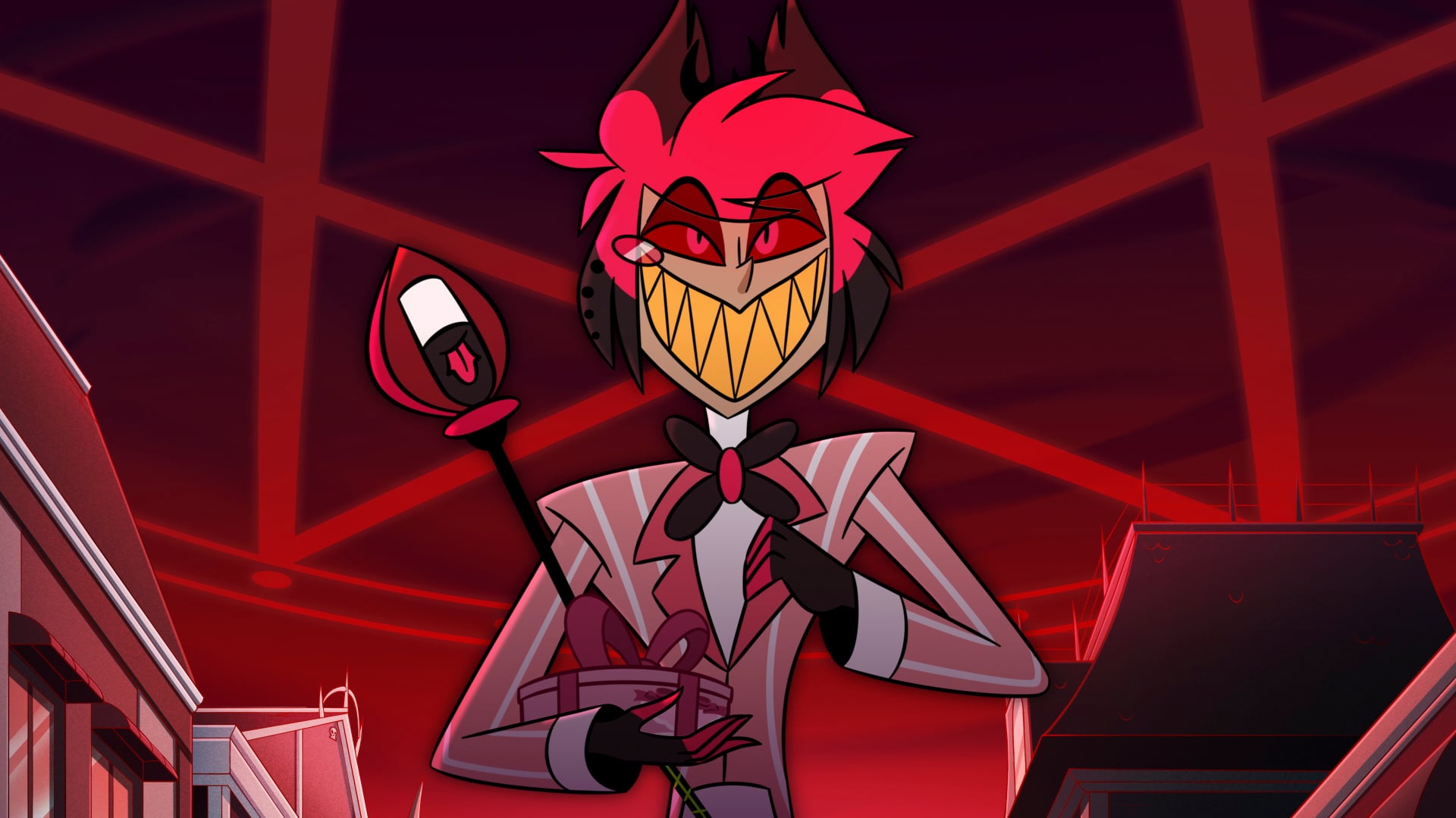 An image of Alastor from Hazbin Hotel season 2