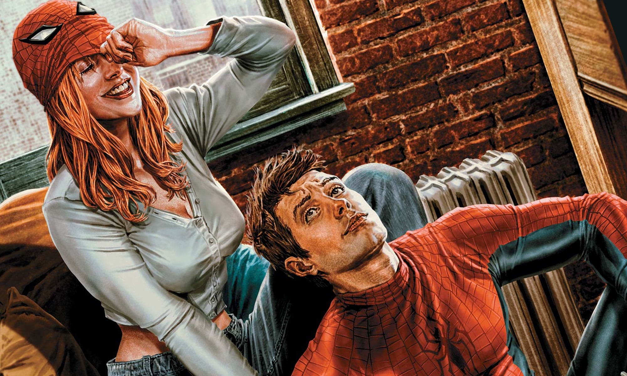 The variant cover of The Amazing Spider-Man #27 by Lee Bermejo
