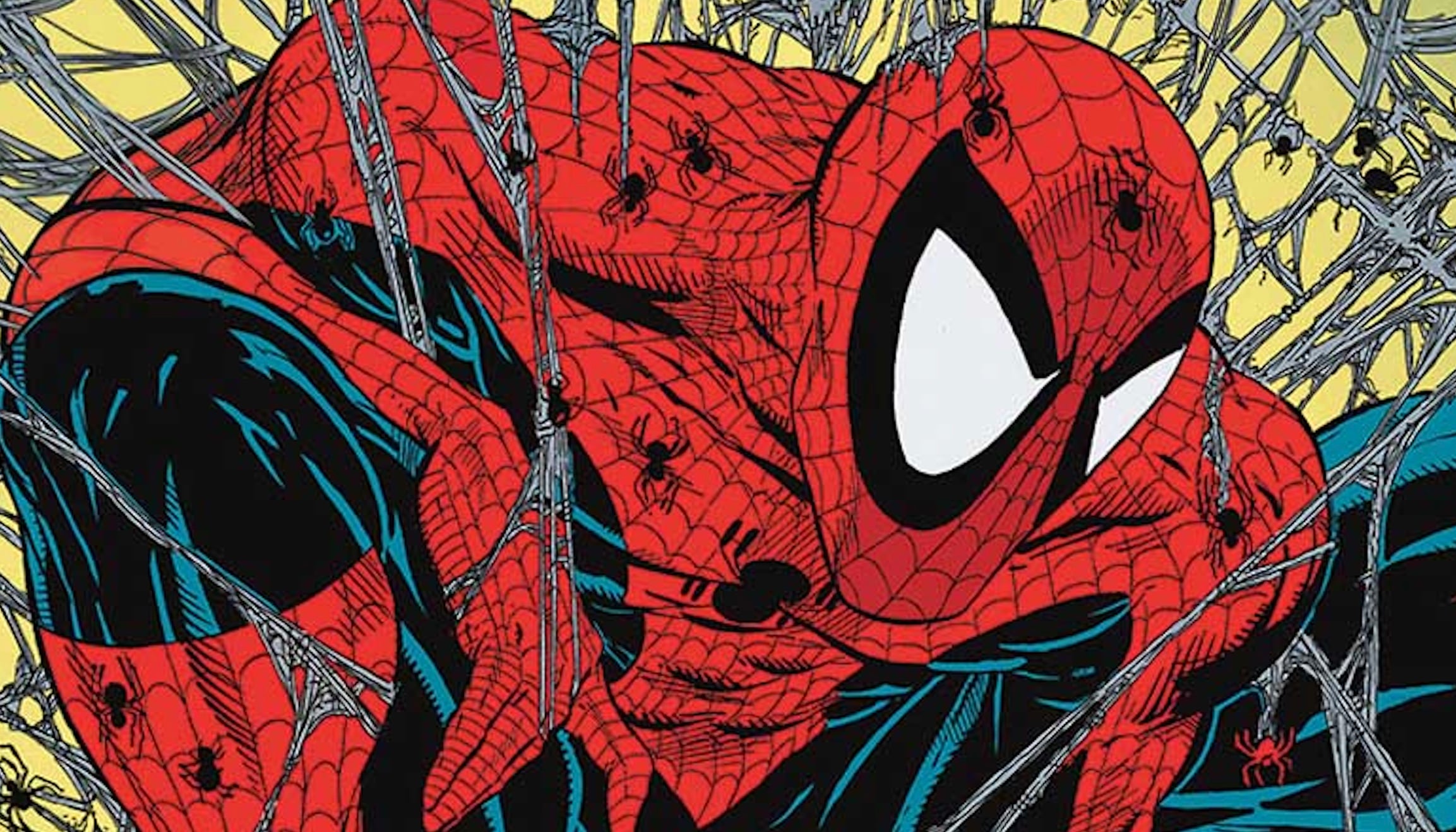 Art from the Arachnogenesis card from Magic: The Gathering x Marvel's Spider-Man