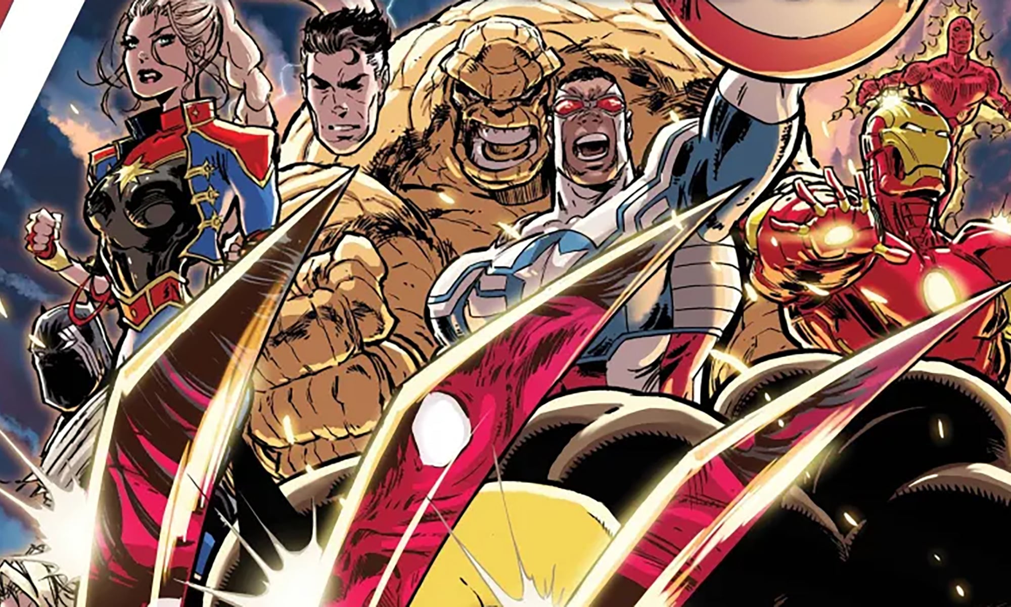 Avengers: Armageddon #1 variant cover excerpt by Kaare Andrews