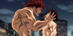 Baki Characters threatening each other