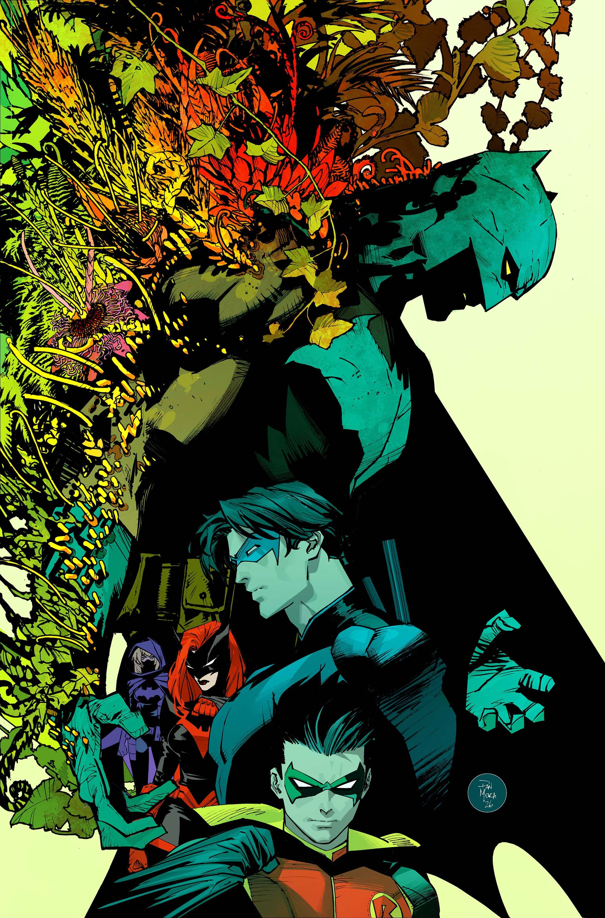 The variant cover of Batman Bad Seeds - Sunset #1 by Dan Mora