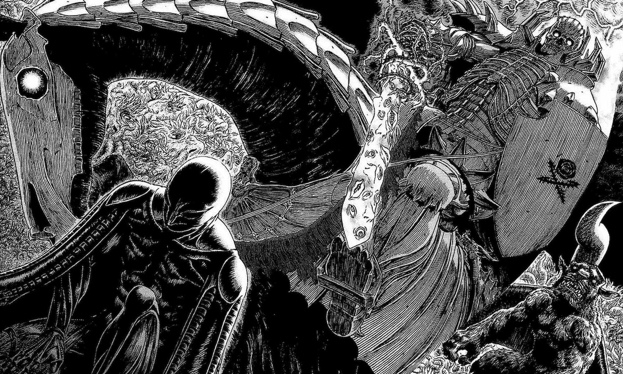 Berserk Manga Panel Detailed Death Horseman