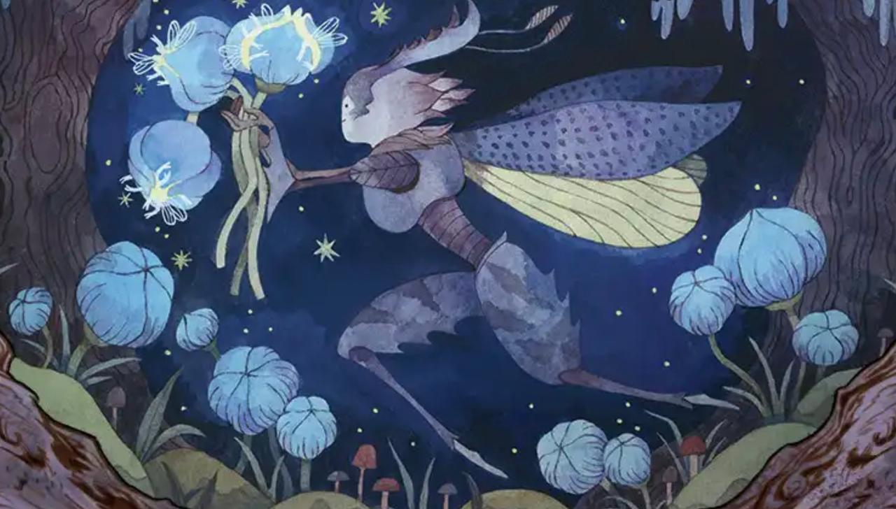 Taryn Knight's art for Bitterbloom Bearer from Magic: The Gathering