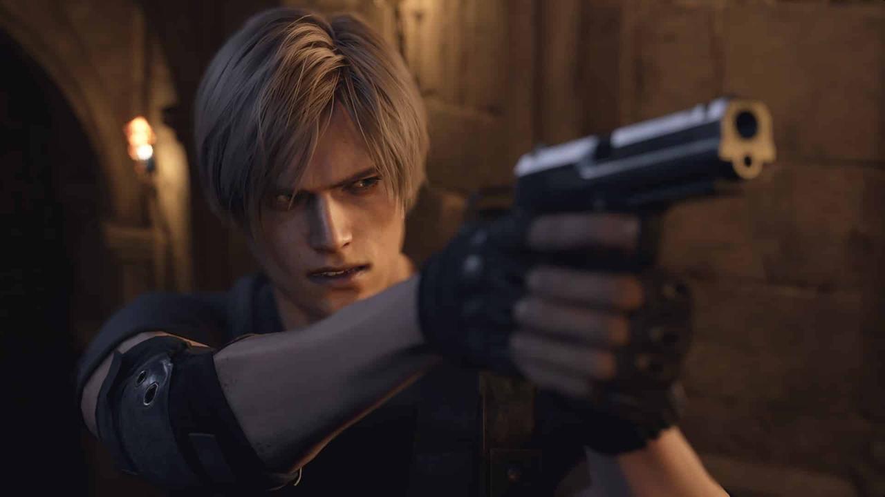 An image of Leon in Resident Evil 4 Remake