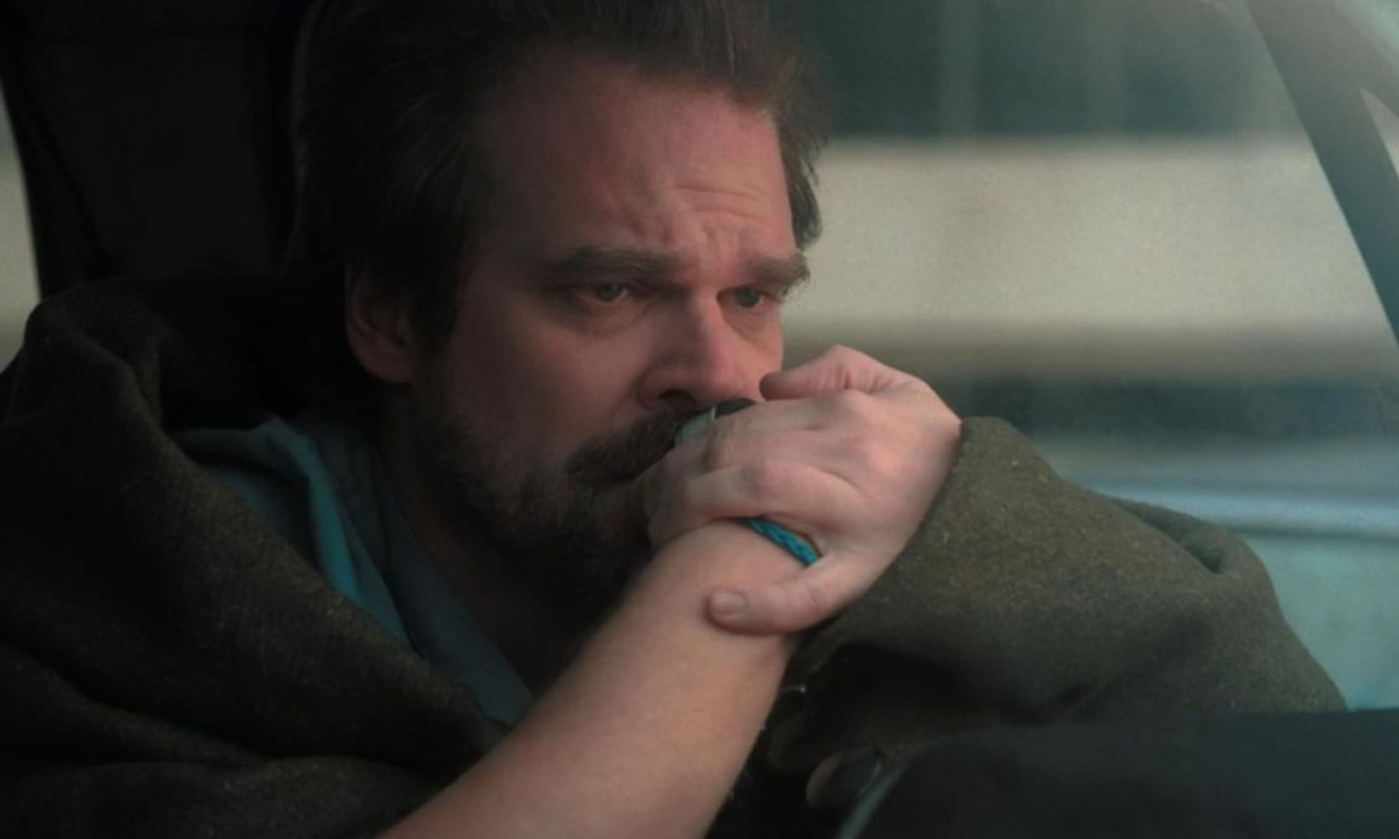 David Harbour Crying In Stranger Things