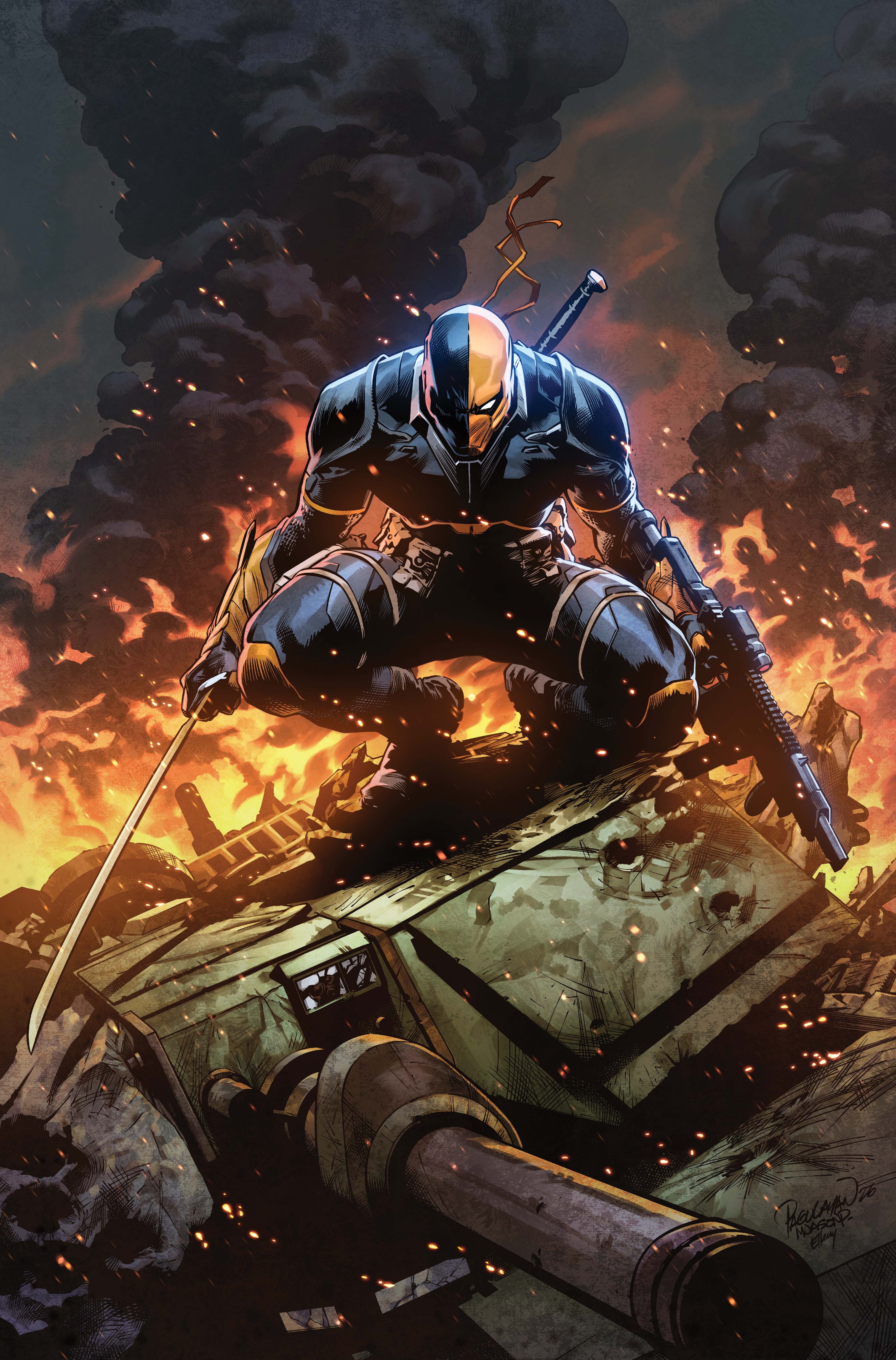 The variant cover of Deathstroke the Terminator #5