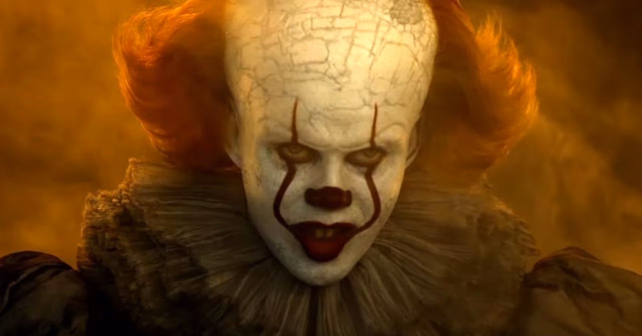 A still of Pennywise in It: Chapter Two
