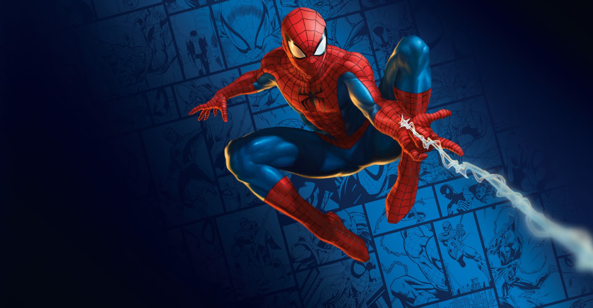 Promotional artwork from Magic: The Gathering’s crossover with Marvel’s Spider-Man