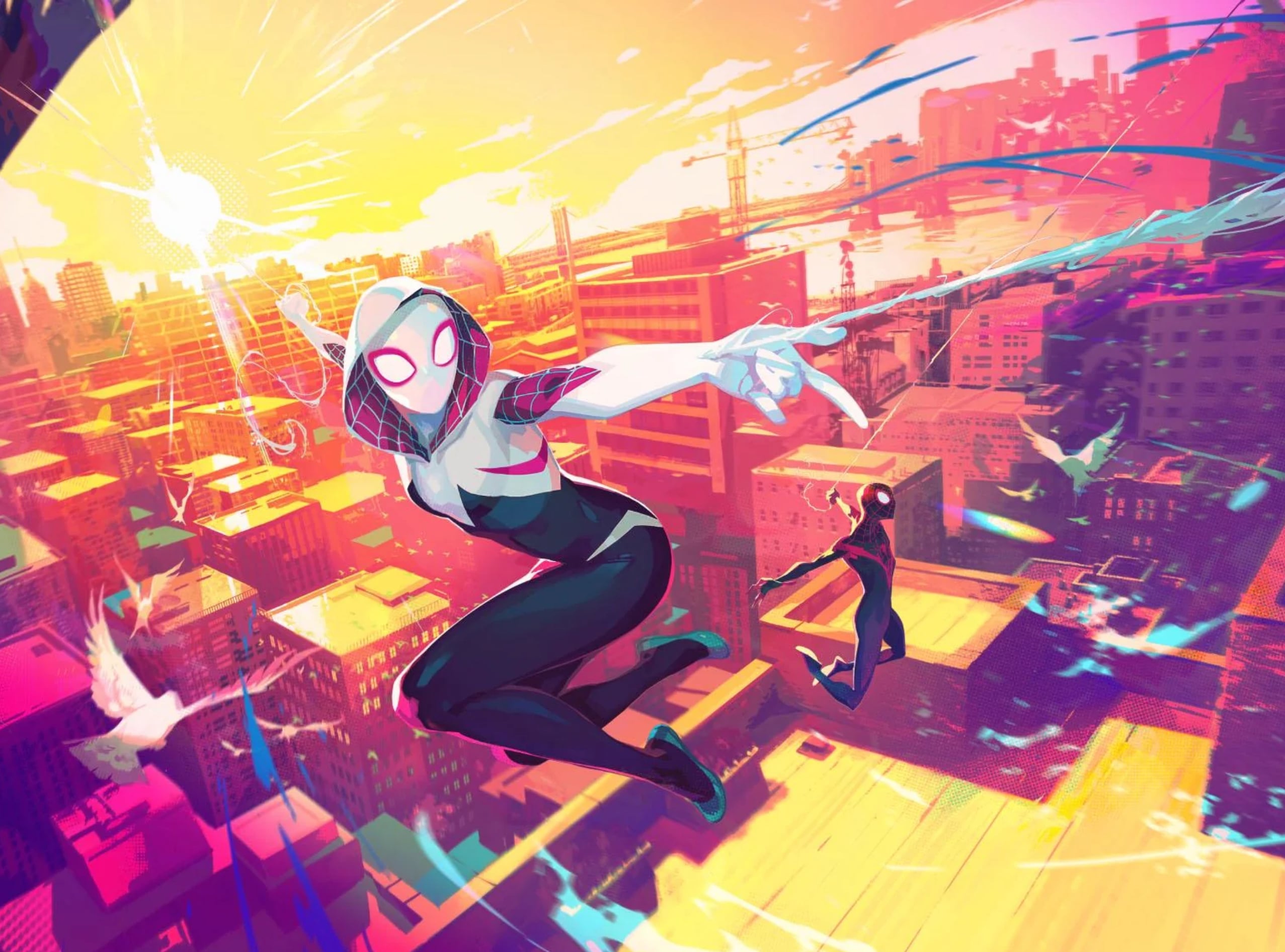 Artwork from Magic: The Gathering x Marvel’s Spider-Man crossover set