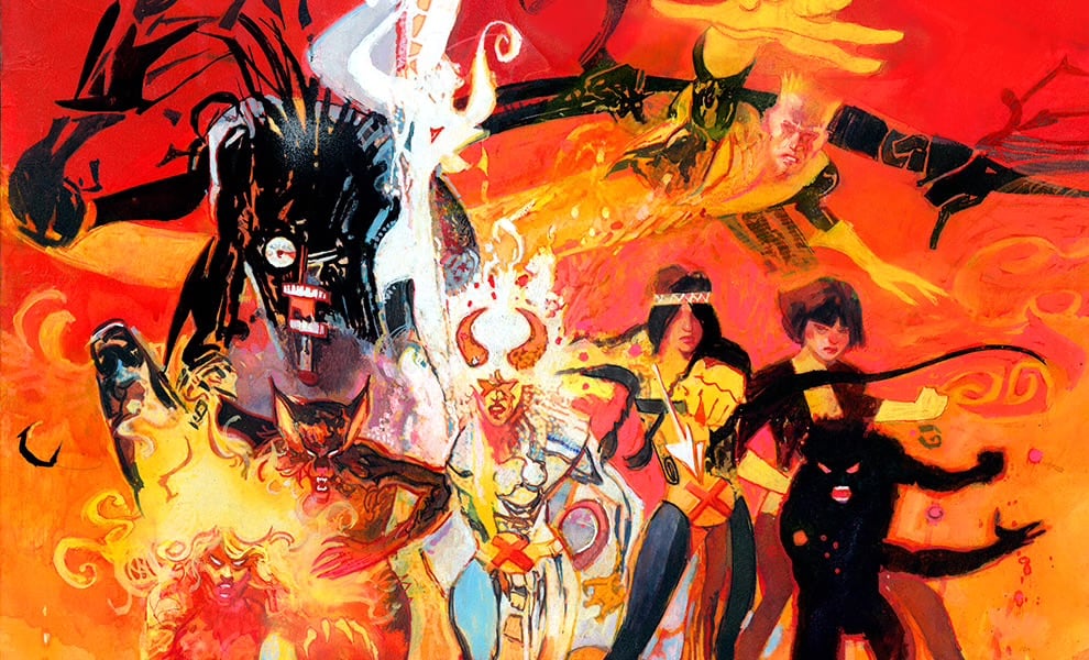 An image of New Mutants artwork by Bill Sienkiewicz
