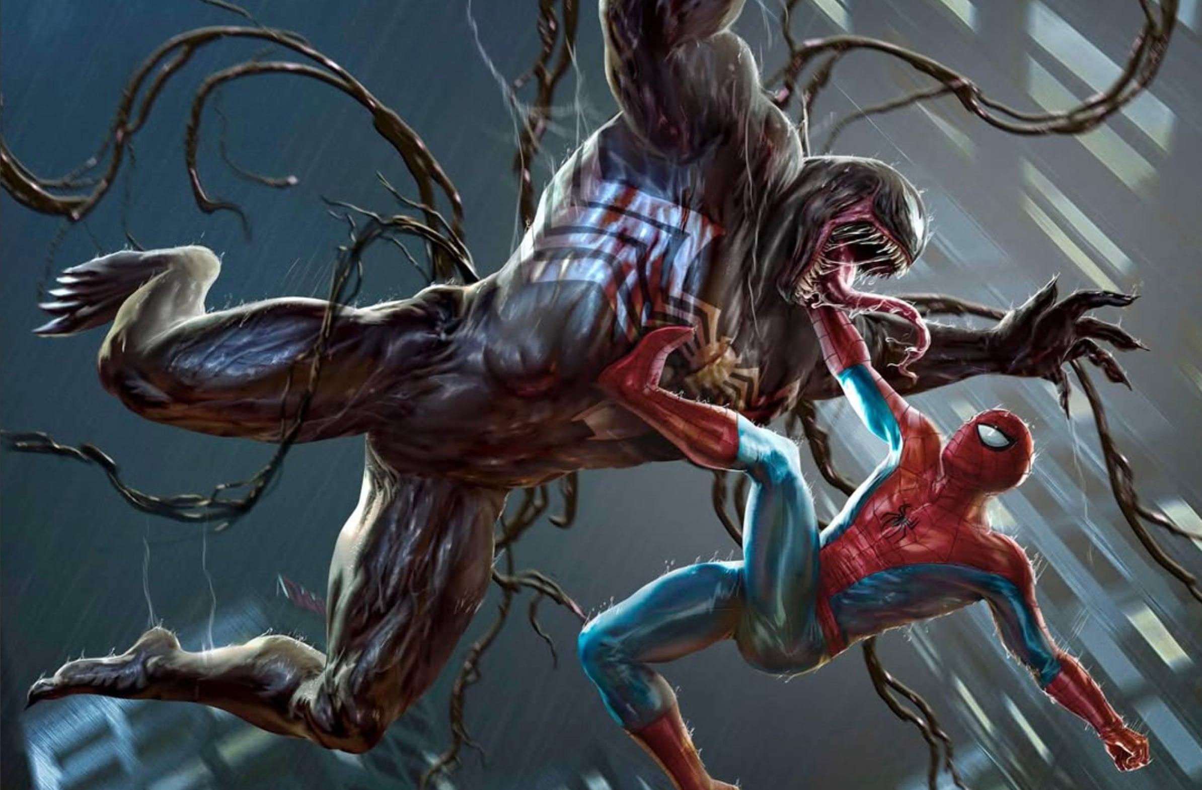 Art from the Spider-Man bundle Magic the Gathering set