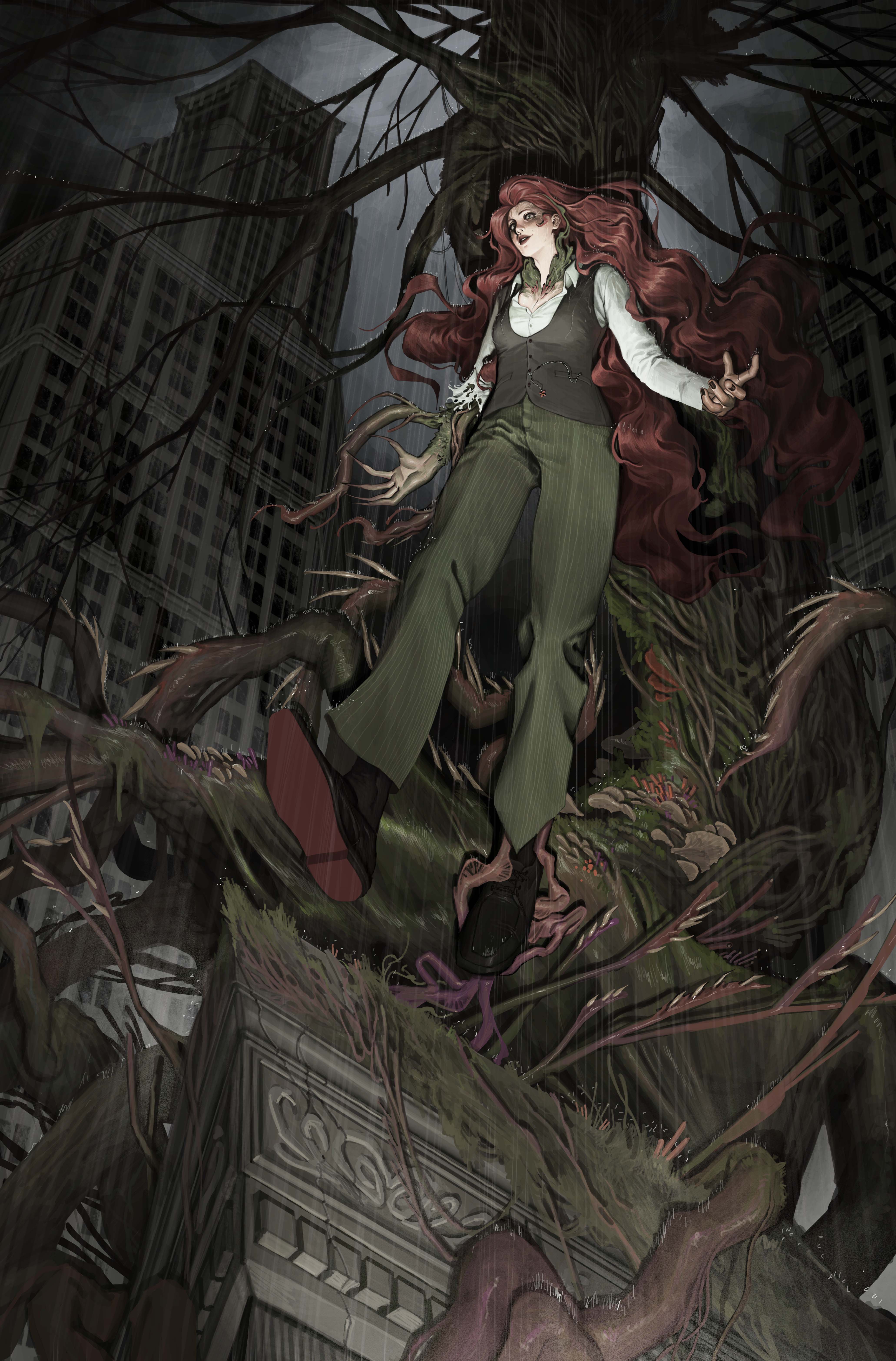 The variant cover of Poison Ivy #47 by Manny Carbonilla