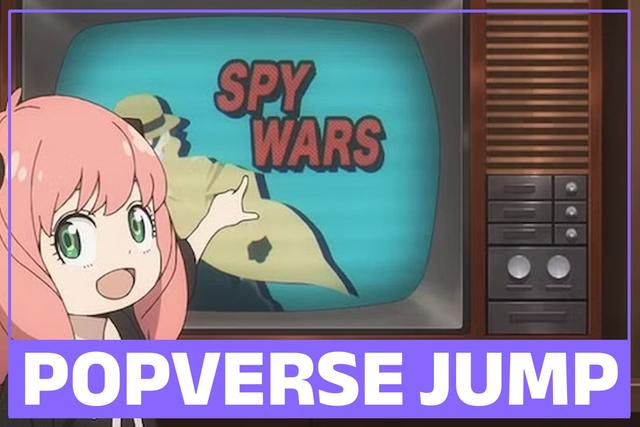 Popverse Jump Anya Pointing To TV Header