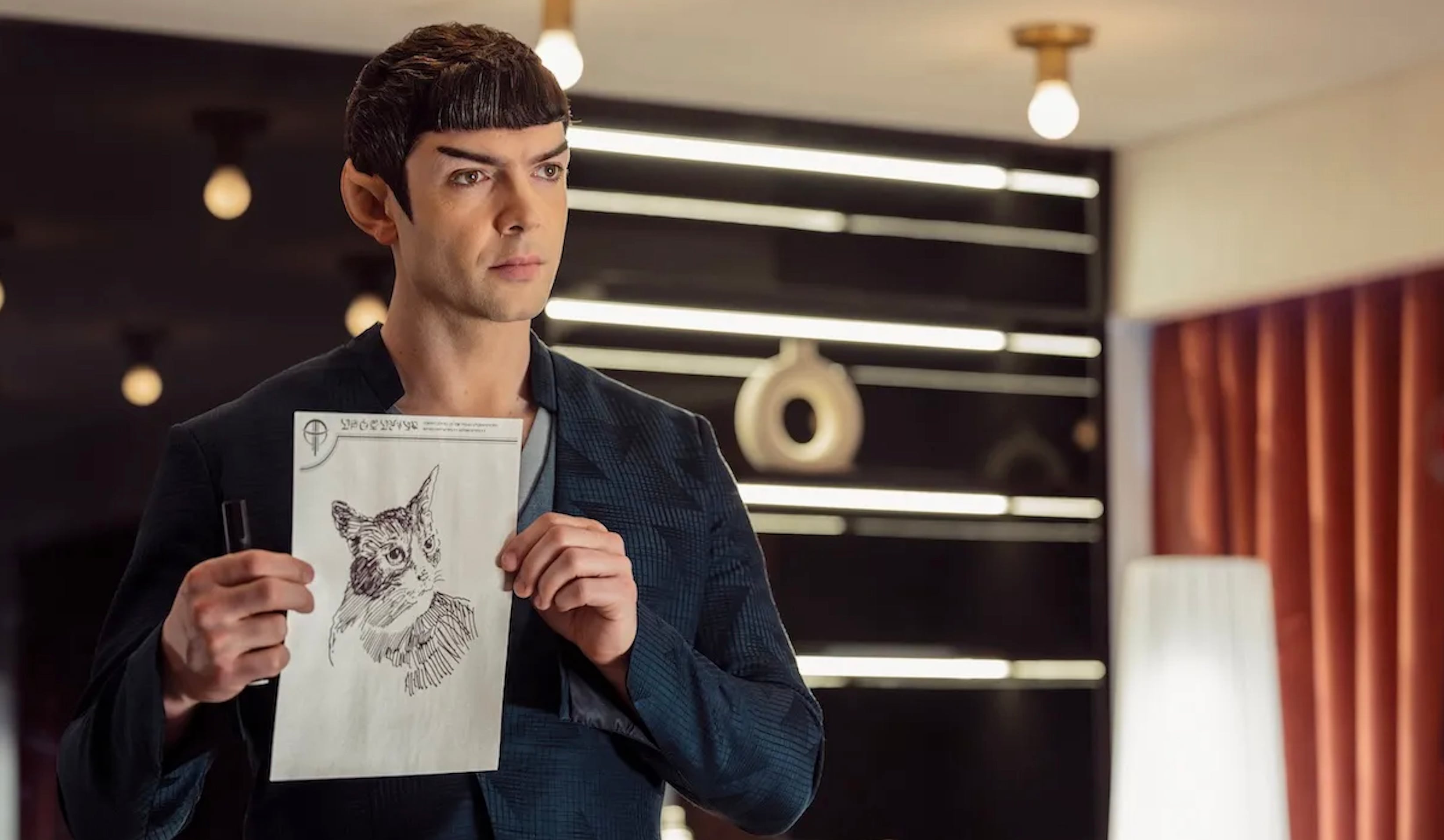 An image of Spock in Star Trek: Strange New Worlds season 4