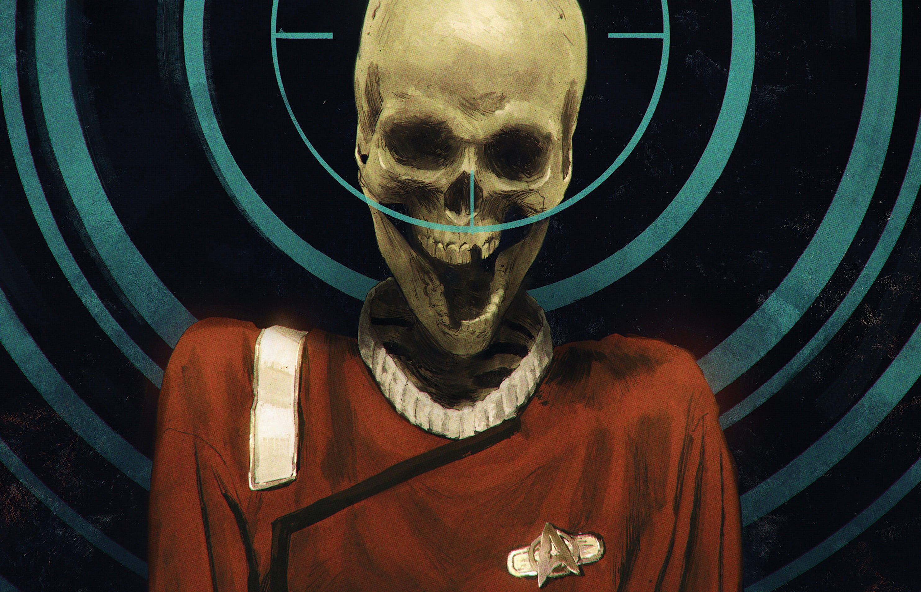 The Chris Shehan cover of Star Trek: Red Shirts - Ghost of the 21st Century