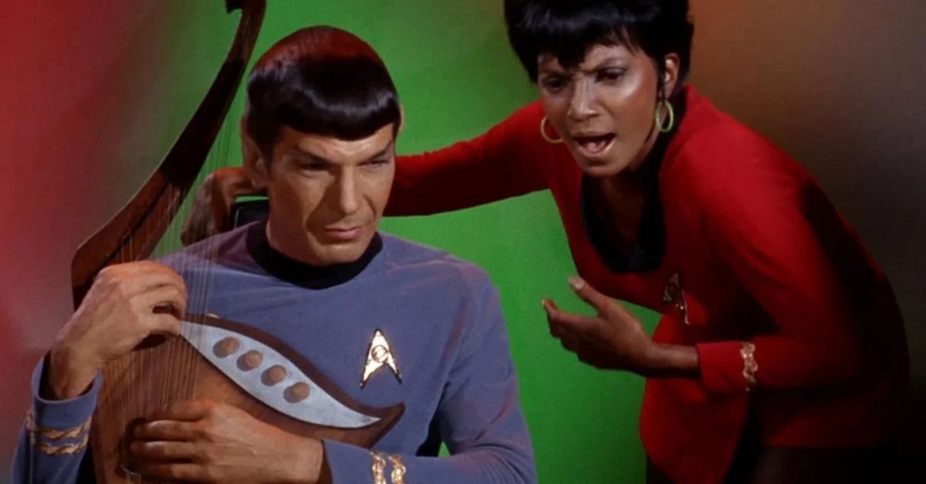 star trek tos -- spock and uhura duet