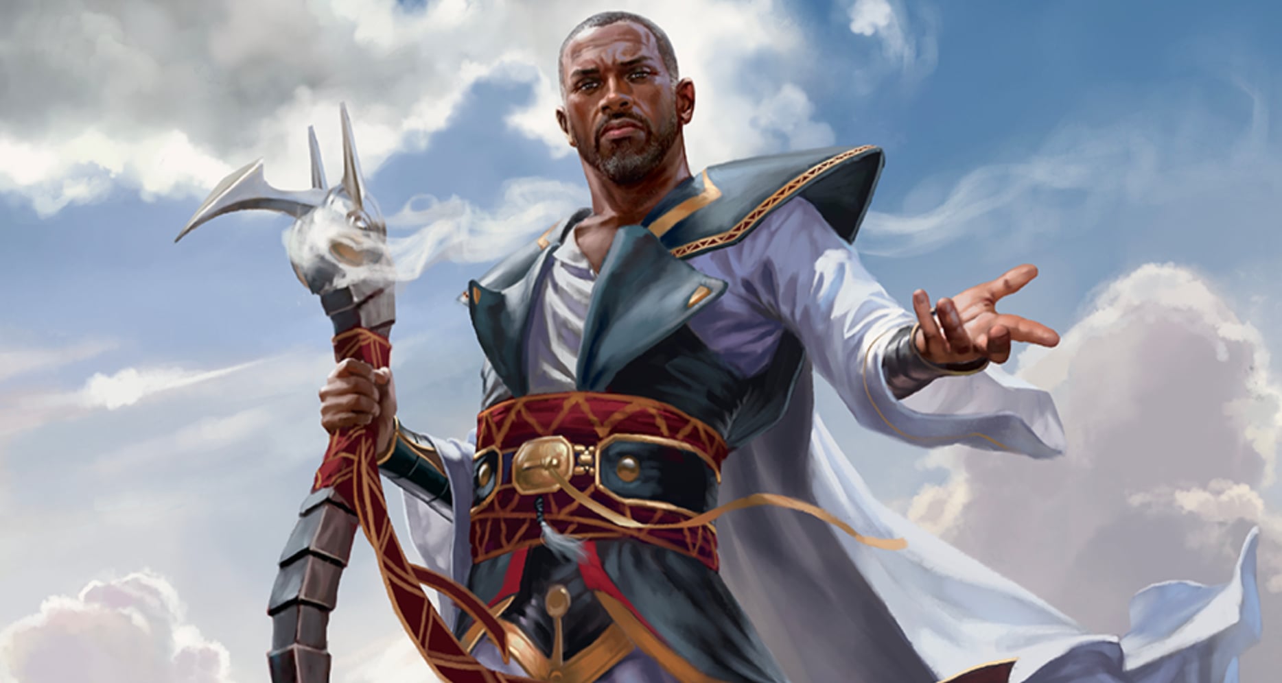The art for Teferi, Hero of Dominaria from Magic: The Gathering