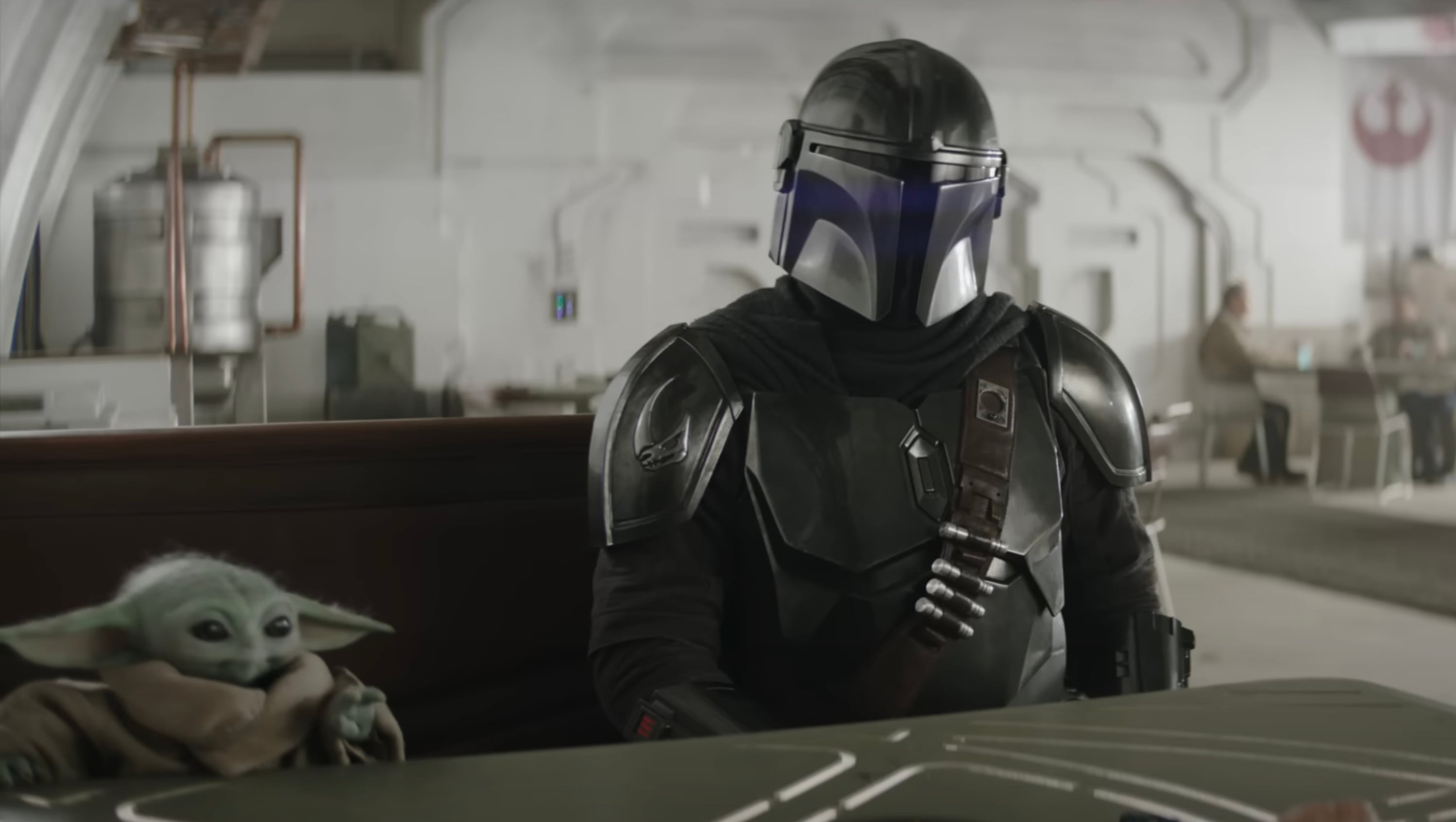 A still from The Mandalorian and Grogu trailer