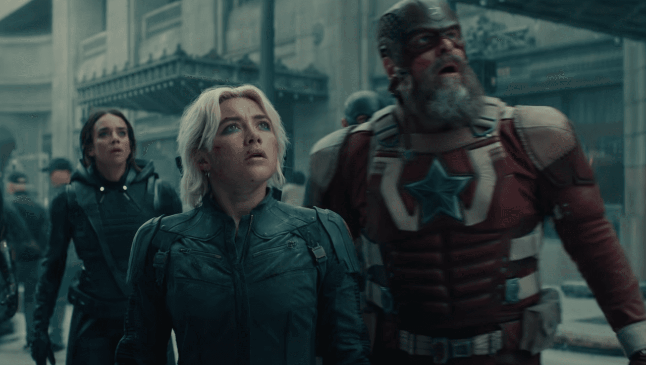 Thunderbolts trailer Super Bowl LIX asterisk Red Guardian Yelena Ghost