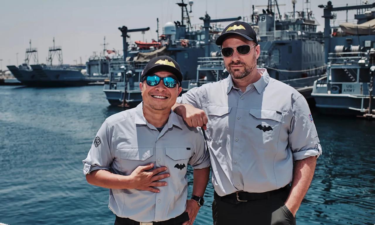 DC CCO Jim Lee and writer Tom King on DC's USO organized trip to Kuwait