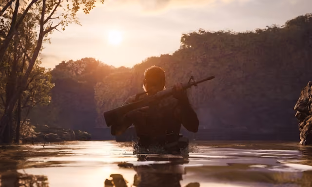 Metal Gear Solid Delta Walking In Water